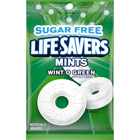 Life Savers Sugarfree Wintogreen 2.75 oz., PK12 PK12 384717